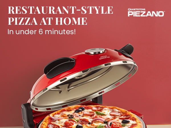 GRANITESTONE Piezano 12-Inch Electric Pizza Oven