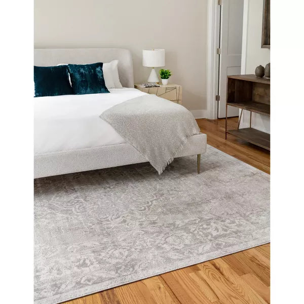 Unique Loom Oxford Bodleian Area Rug Grey/Ivory - 8 x 10