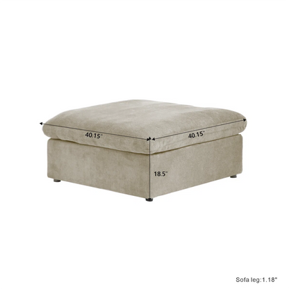 Ebern Designs Kenda 40.15" Upholstered Ottoman