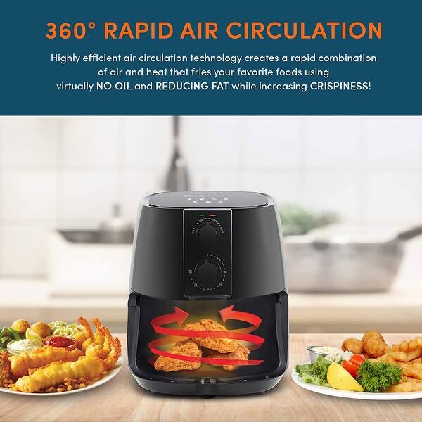 USED-MAXIMATIC Elite Gourmet 4 Qt. Air Fryer 13.19 In.