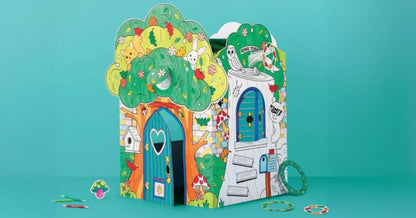 Mondo Llama Color-Your-Own Tree House Fort