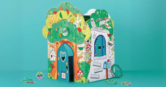 Mondo Llama Color-Your-Own Tree House Fort