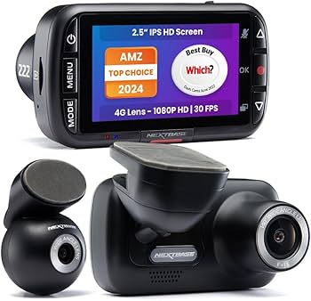 Nextbase 222XRWC Dash Cam with Rear Camera, 1080p HD