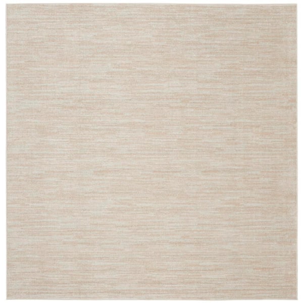 Nourison 5x8 Ft Ivory Beige Solid Contemporary Area Rug