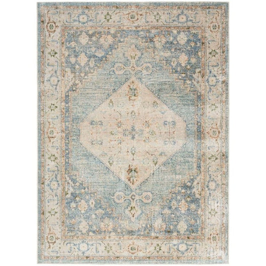 Nourison Astra Traditional Area Rug 3X5 Ft Beige Blue