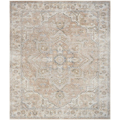 Nourison Astra Traditional Area Rug Beige Blue 3x5 Ft