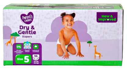 Parent's Choice Dry & Gentle Diapers, Size 6, Pack of 132