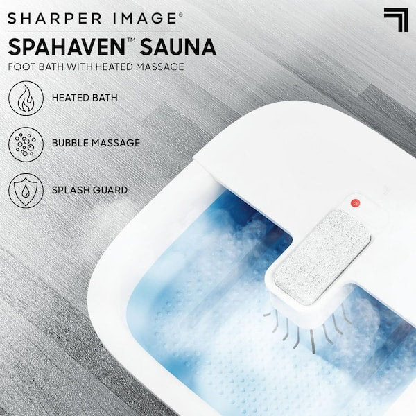 Sharper Image SpaHaven Sooth Foot Bath with Heated Massage