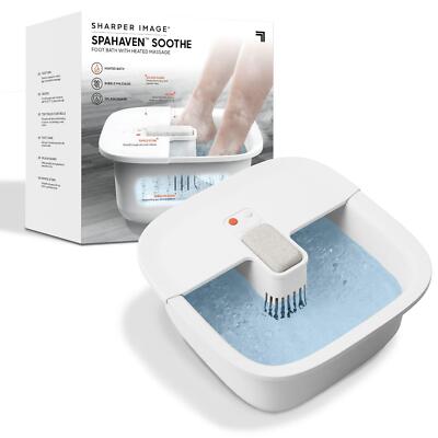 Sharper Image SpaHaven Sooth Foot Bath with Heated Massage