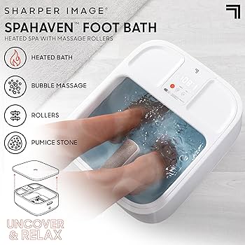 Sharper Image SpaHaven Sooth Foot Bath with Heated Massage