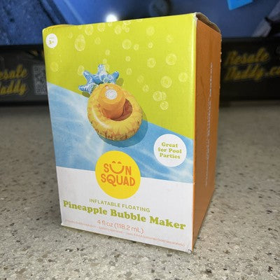 Sun Squad Pineapple Bubble Maker for Kids Ages 3+