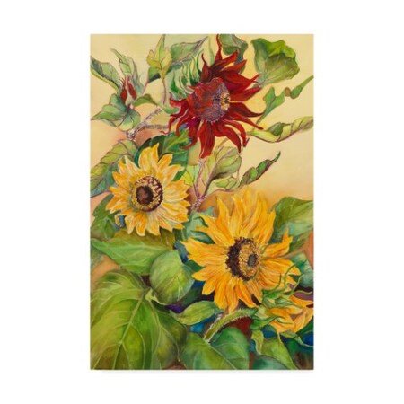 Joanne Porter 'Rust Sunflower' Canvas Art, 12x19