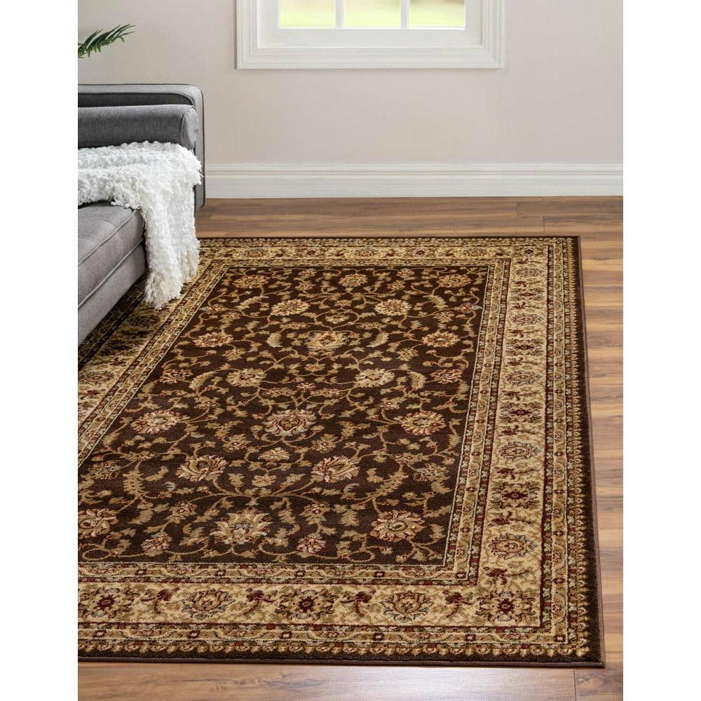 Unique Loom Voyage St. Louis Brown 3' x 5'.3"  Area Rug
