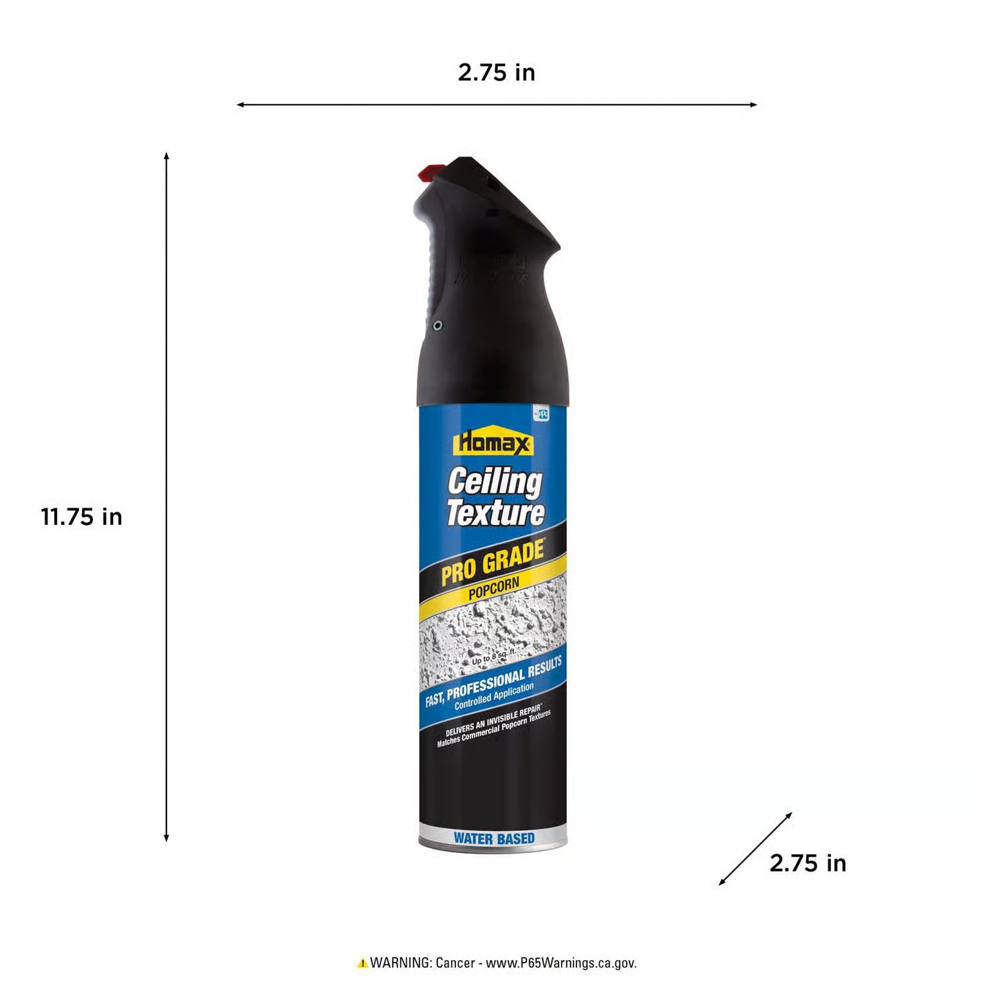 Homax Pro Grade White Water-Based Wall and Ceiling Texture Paint 14 oz