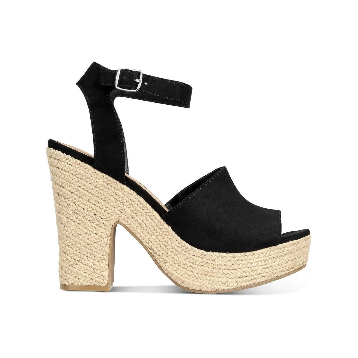 Sun + Stone Women's Fey Espadrille Platform Sandals, Black,  Size 10