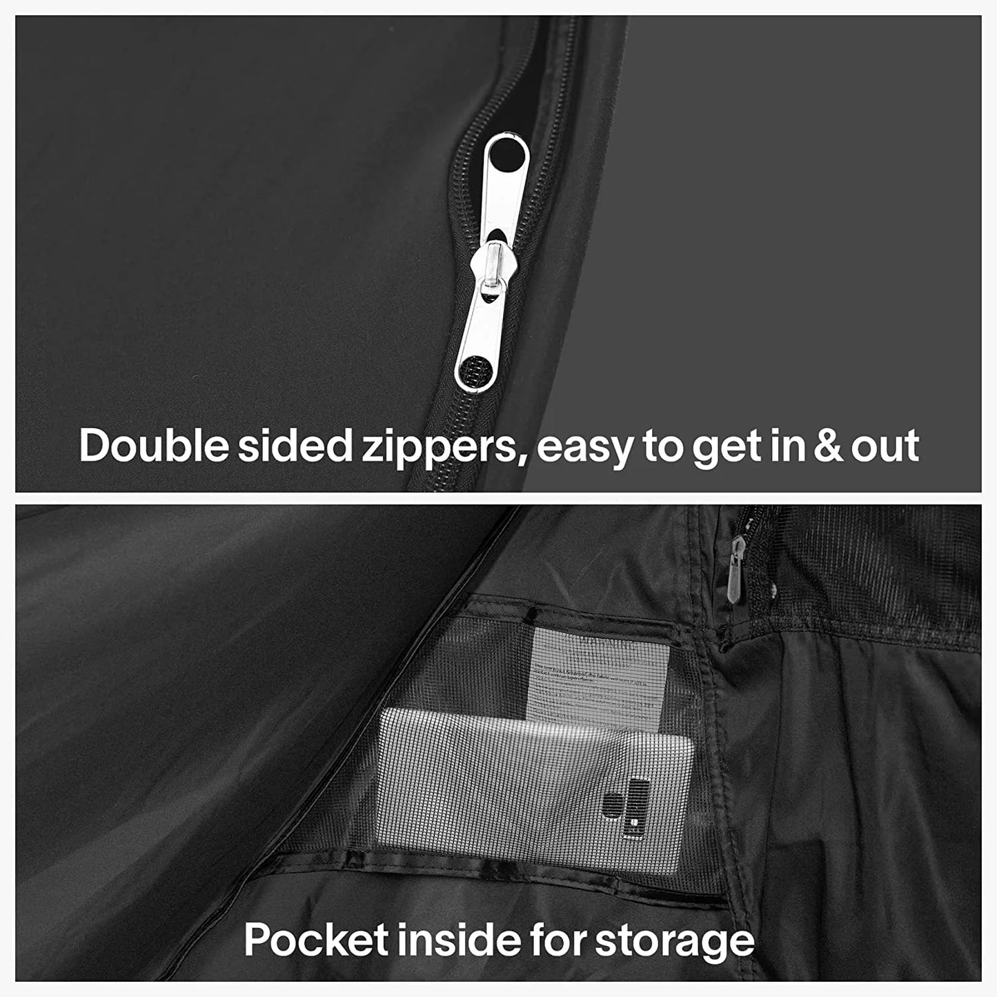 EighteeTek Bed Tent Privacy Pop Up Sleeping Tent Twin Size