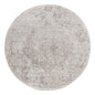 Unique Loom Oxford Collection Area Rug - Bodleian (5' 3" Round Gray/Ivory)