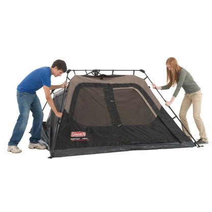 Coleman 4-Person Cabin Camping Tent with Instant Setup, 1 Room, Gray