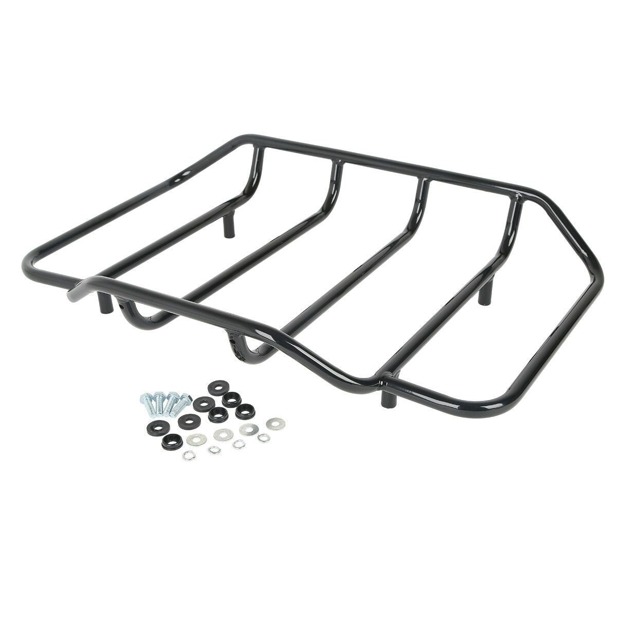 Black King Pack Pack Luggage Rack for Harley® Touring Motorcycles