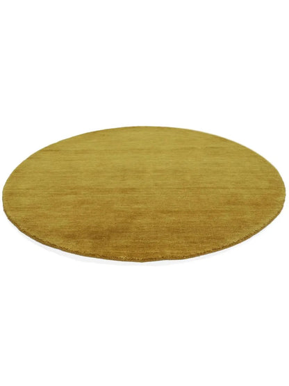Arrel Speckled Wool-Blend Rug Round 6 ft - Gold