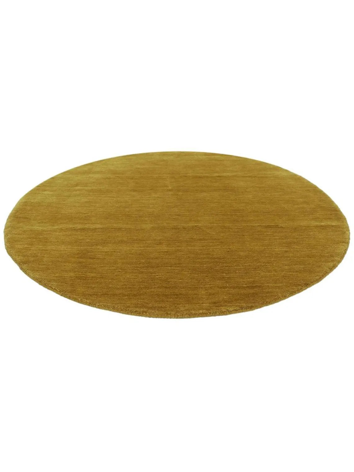Arrel Speckled Wool-Blend Rug Round 6 ft - Gold