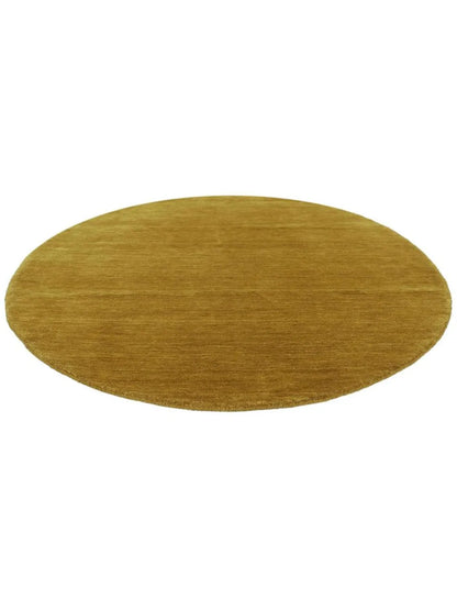 Arrel Speckled Wool-Blend Rug Round 6 ft - Gold