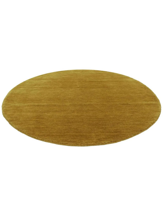 Arrel Speckled Wool-Blend Rug Round 6 ft - Gold