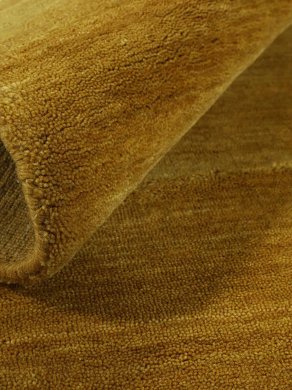 Arrel Speckled Wool-Blend Rug Round 6 ft - Gold