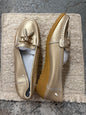 Labor Gold Metallic Loafer ShoesSize 42 (Size 11)