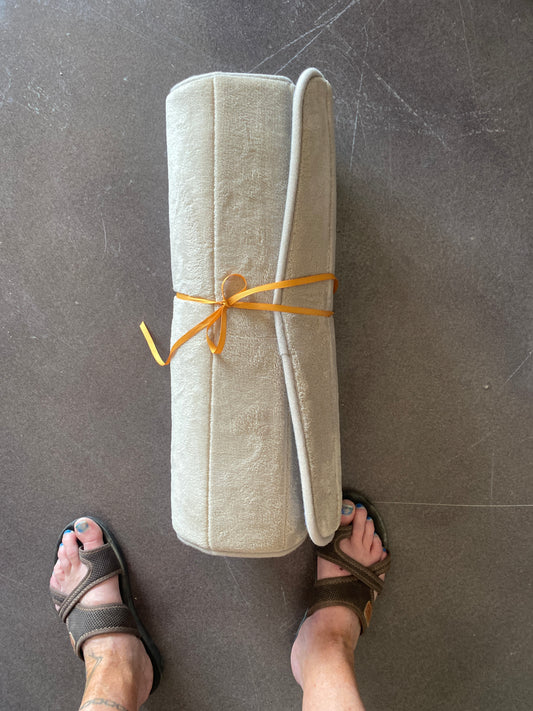 Beige Portable Yoga Mat