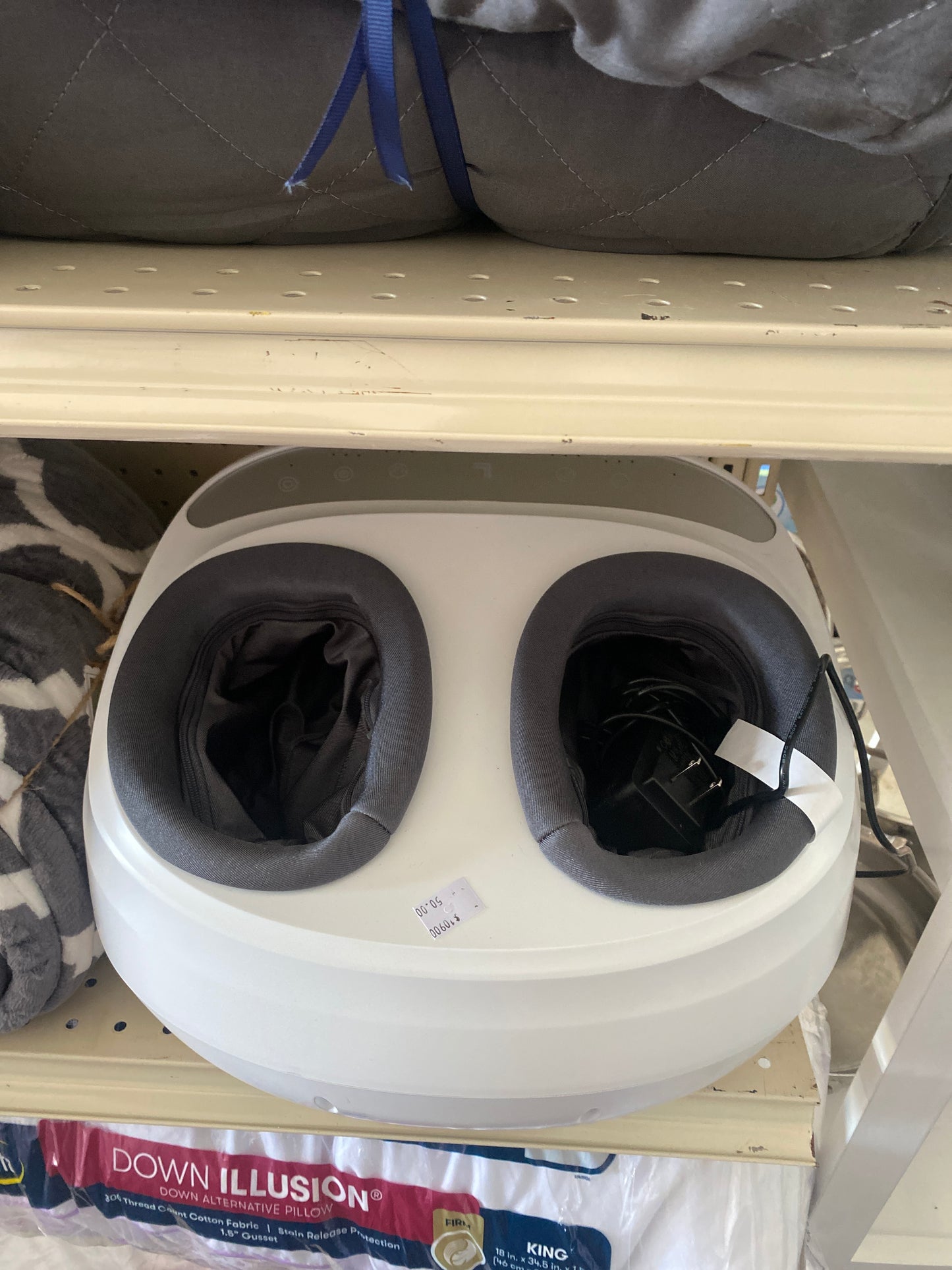 USED-Sharper Image Shiatsu Foot Massager - White