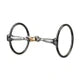 Ring Snaffle Bit with 6" Sweet Iron Dogbone Mouth with Copper Inlay