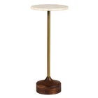 Better Homes & Gardens Aster Drink Table, White Marble