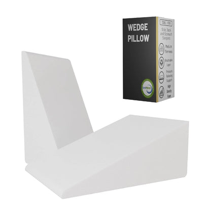 OEKO-Tex White wedge pillow 7x24x24