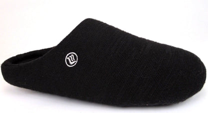Merence Mens Black Knit Warm House Slip on Moccasin Slippers Shoes Size Med 9-10 (Copy)