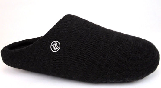 Merence Mens Black Knit Warm House Slip on Moccasin Slippers Shoes Size Med 9-10 (Copy)