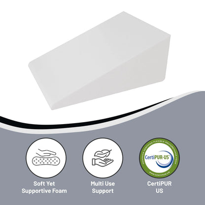 OEKO-Tex White wedge pillow 7x24x24