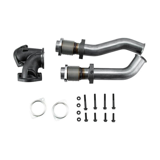 Exhaust Up Pipes w/ Gaskets For 99-03 Ford F250 F350/F450 Super Duty 7.3L V8 NEW