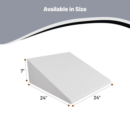 OEKO-Tex White wedge pillow 7x24x24