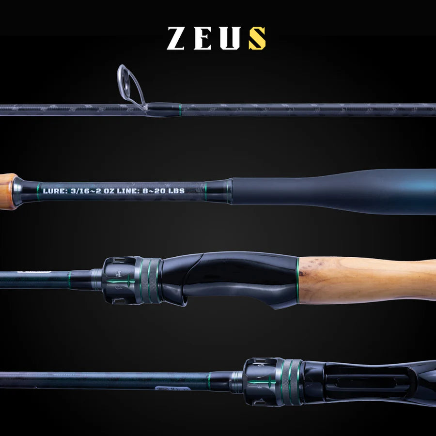 ZEUS 2-PIECE SPINNING ROD (TWO TIPS INCLUDED)